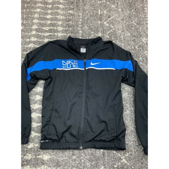 Nike Other - Nike Dri-Fit Elite Black and Blue Full Zip Light-Weight Jacket Men's Size Small